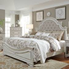 Hosted by geoff & sarah zilan. Liberty Magnolia Manor Antique White King Upholstered Bed 244 Br Kub Miskelly Furniture