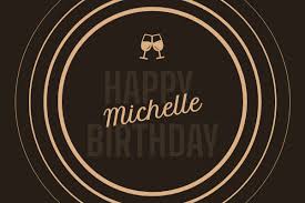 The stylized birthday stamp is perfect for birthday cards to give to anyone. Circle Happy Birthday Greeting Card Greeting Card Template
