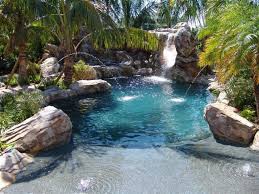 Pin By Brenda On Backyard Ideas Our House Pool Landscaping Backyard Pool Custom Swimming Pool