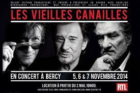 Les vieilles canailles se produisent une première fois sur la scène de bercy, où ils donnent six représentations, du 5 au 10 novembre 2014. Les Vieilles Canailles Un Show Classe Et Retro