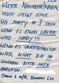 Wenn du die website weiterhin nutzt, stimmst du der verwendung von cookies zu. Heute Wird Es Etwas Lauter Party Zettel Wir Machen Eine Party