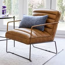 Damarco Leather Armchair Alta Rum Leather Armchair Armchair Industrial Style Bedroom