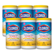 Mr clean magic eraser original, cleaning pads with durafoam, 9 count: Clorox Disinfecting Wipes 7 X 7 3 4 Crisp Lemon 75 Canister 6 Canisters Carton J P Supply Inc