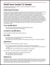 Team leaders coordinate work groups. Shipping Team Leader Cv July 2021