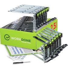 workdone 12 pack 2 5 inch r440 r640 r740 r740xd r840 r940 r6415 xc drive caddy bright led tray compatible for 14th gen dell poweredge servers