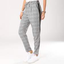 Check spelling or type a new query. Only Pantalon Femme A Carreaux Et Bandes Poptrash Gris Laboutiqueofficielle Com