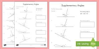 Angles formed by a transversal. Supplementary Angles Activity Teacher Made