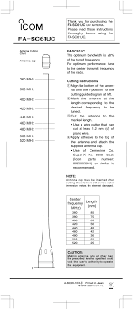 Maxrad Vhf Antenna Cutting Chart Best Picture Of Chart