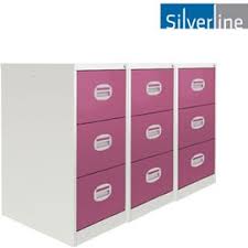 Keep things neat, tidy and super organised with our fabulous desk storage solutions. Silverline Two Tone Kontrax Filing Cabinets Filing Cabinets