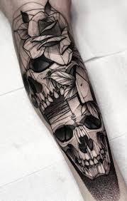 The popularity in the rose and skull tattoo is due in part to this is one of the most versatile designs being inked today. 50 Skull Rose Tattoos Meanings Tattoo Designs More