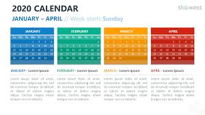 2020 Calendar For Powerpoint And Google Slides Showeet Com Powerpoint 2020 Calendar For Powerpoint And Google Slides Showeet Com
