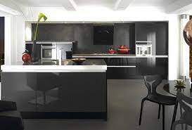 Why not think of constructing or redecorating your kitchen and switch it into one thing inviting. 15 Black And Gray High Gloss Kitchen Designs Home Design Lover