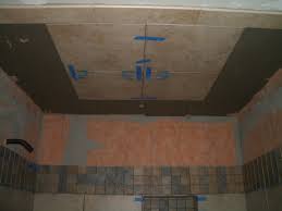 You can even tile up a ceiling. How To Install Tile On A Shower Ceiling The Floor Elf