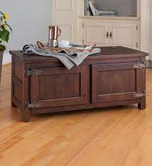 A box drawer and lower cubby space on either side of the coffee table makes it easy to organize books, magazines and smaller household items like tv remotes and writing utensils. Plow Hearth Portland Ice Box Coffee Table Reviews Wayfair