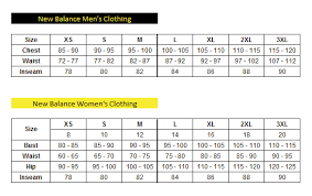 New Balance Size Chart Men Www Bedowntowndaytona Com