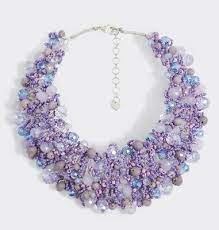 Aldo Arvan Purple Statement Bib Necklace Ebay Purple Statement Necklace Fashion Statement Necklaces Purple Jewelry