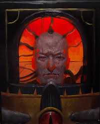 It's always so fun to paint faces without a reference. It's so interesting  to see who starts looking back at you. It's also very freeing to not be  committed to some perfect