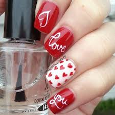 This valentine's day acrylic nails has a black solid gel paint on the base. 45 Romantic Heart Nail Art Designs For Creative Juice