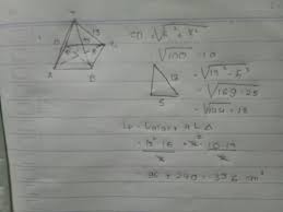 Cara Mencari Luas Permukaan Limas Dengan Alas Berbentuk Belah Ketupat Memiliki Diagonal Diagonal 12 Brainly Co Id