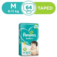 Pampers Baby Dry Tape Diapers M 64 Count Shopee Malaysia