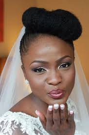 Afro wedding hairstyle for black women. 30 Beautiful Wedding Hairstyles For African American Brides Coils And Glory