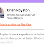 Profile Picture of Brian Royston - Brand Ambassador at SelectBlinds - The Org (@theorg.com) on Google