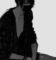 Black And White Anime Boy Scary Pin On Drawing Stuff