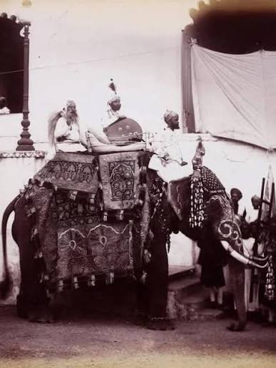 HH Thakur Saheb Bavajirajsinhji Mehramanji of Rajkot ca. 1890s Excerpts from - The Portrait Gallery of Western India by RH Jalbhoy. #portrait ,#thakore ,#rajkot ,#jadeja ,#indianroyalfamilies ,#rajput,#rajputs ,#royalsofindia ,#gujarat ,#gujarati ,#riyasat