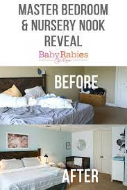 It was essentially a wide hallway where we could have put a few chairs and a small table to make a little seating area. Master Bedroom Nursery Nook Reveal Master Bedroom Nursery Nursery Nook Master Bedroom Nursery Nook