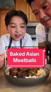 Baked Asian Meatballs #meatballs #asianfood #easyrecipe #dinnerideas  #highprotein #healthyrecipes 40 meatballs total 61 Cals/meatball 7g Protein  2g Fat 3g Carbs 2 1/2lbs Lean ground beef 1 cup, Onions ...