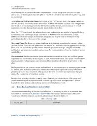 Email is the #1 tool for networking in the digital age. Information Technology Contingency Plan Template