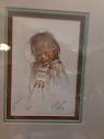 Michele Gauthier Signed Native American Child Art Print Framed ...