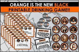 Looking for more card games to play? Orange Is The New Black Drinking Game Printable Instant Download