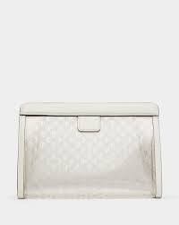Buy Jimmy choo Monogrammed Varenne Pouch | Clear Color Women | AJIO LUXE