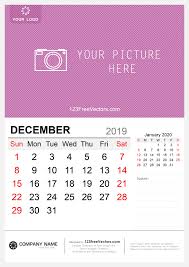 Wall Calendar December 2019 Free Wall Calendar Calendar Template Calendar