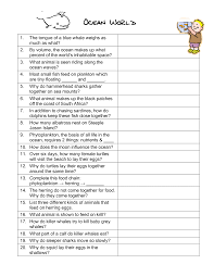 Oceans Of The World Worksheets Ocean World The Blue Planet Seas Of Life Worksheet Text Structure Worksheets Worksheet Template Worksheets