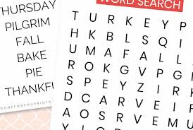 dementia friendly thanksgiving word searches adventures of a caregiver