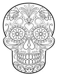 Sugar Skull Coloring Page Free Printable Coloring Pages Skull Coloring Pages Mandala Coloring Pages Coloring Pages