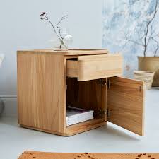 Bedside tables put everything you need within arm's reach when you're lying in bed. Teak Bedside Table 50 Cm Bedroom Storage Furniture Tikamoon