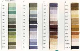 Madeira Threads Madeira Skeins Color Charts List Of Colors