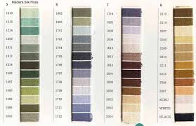 Madeira Threads Madeira Skeins Color Chart List Of Colors