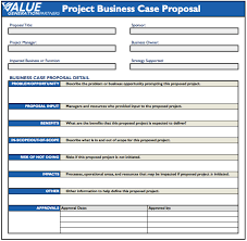 Generating Value By Using A Project Business Case Proposal Business Case Template Proposal Templates Project Proposal Template