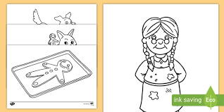 Download this adorable dog printable to delight your child. The Gingerbread Man Colouring Pages
