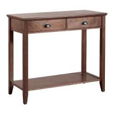 Foremost Sheridan Walnut Storage Console Table Csh10222 Fmcd The Home Depot Console Table White Console Table Metal Console Table