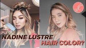 Lustrous (nadine lustre x bys) limited edition collection. Nadine Lustre Inspired Hair Color Achieved Ba Hg Studio Youtube
