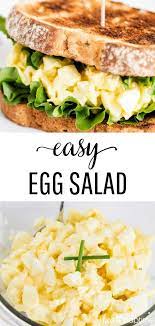 Easy 4 Ingredient Egg Salad Recipe I Heart Naptime Recipe Egg Salad Recipe Easy Easy Salad Recipes Easy Egg Salad