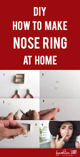 In this video from chickeroutitssara25 we learn how to make a fake lip or nose ring using a spiral notebook. Parity How To Make A Fake Nose Ring Up To 67 Off