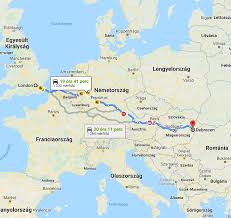 Bild mit nägeln und faden / nachmachtipp wandbild. London Debrecen Tavolsaga Autoval Kozlekedesi Terkep Europa Es Magyarorszag
