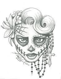 Sugar Skull Lady Drawing Sugar Skull Two By Leelab On Deviantart Kootation Com Pencil Drawings Tumblr Tumblr Drawings Easy Skulls Drawing