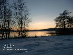 Ruhe Entspannung Abend Winterstimmung Seeimwinter Sprüche